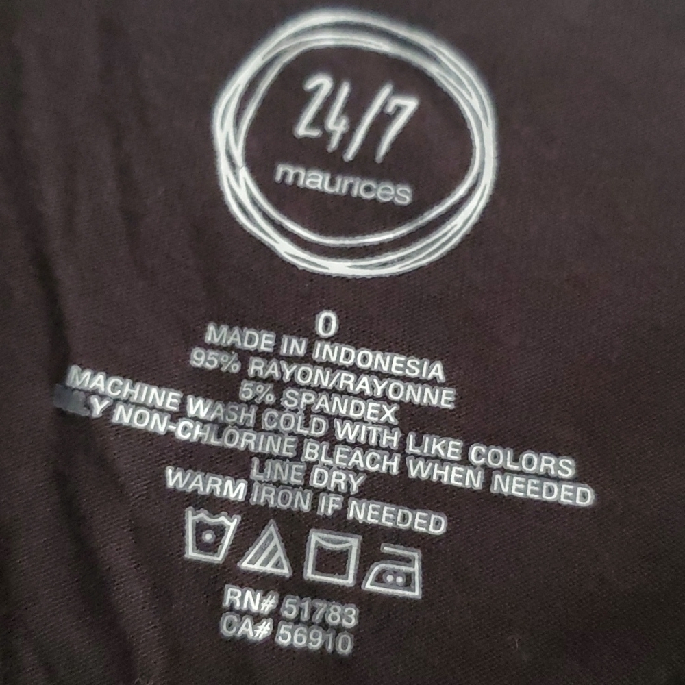 MAURICES TOP SIZE 0 - Picture 2 of 4